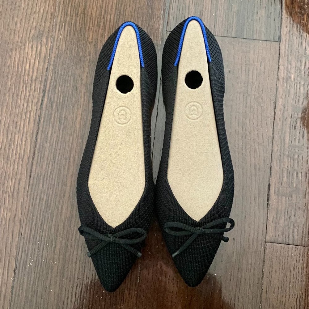 Rothy's The Bow Point Black Flats [BRAND NEW WITH TAGS]